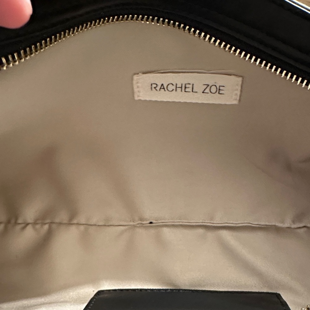 Rachel Zoe Classic Black Leather Shoulder Bag - Picture 5 of 7